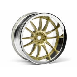 HPI Racing WORK XSA 02C WHEEL 26mm CHROME/GOLD (6mm OFFSET (HPI3298)