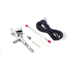 Airbrush Spuit Dual Action & Extra Naald & Gewapende Slang