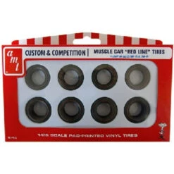 AMT Muscle Car "Red Line" Tires (8 Pcs.) -PP013