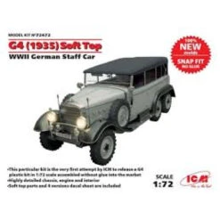 ICM WWII German Staff Car, Snap Fit/no Glue -72472