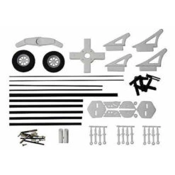 Aanstuur Set, Wielen, Rudderhoorntjes En Andere Klein Onderdelen Indoor Vliegtuig -1-01031